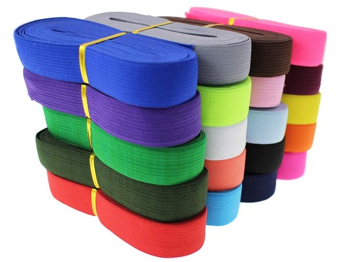 Flat striped elastic band - elastic, 40